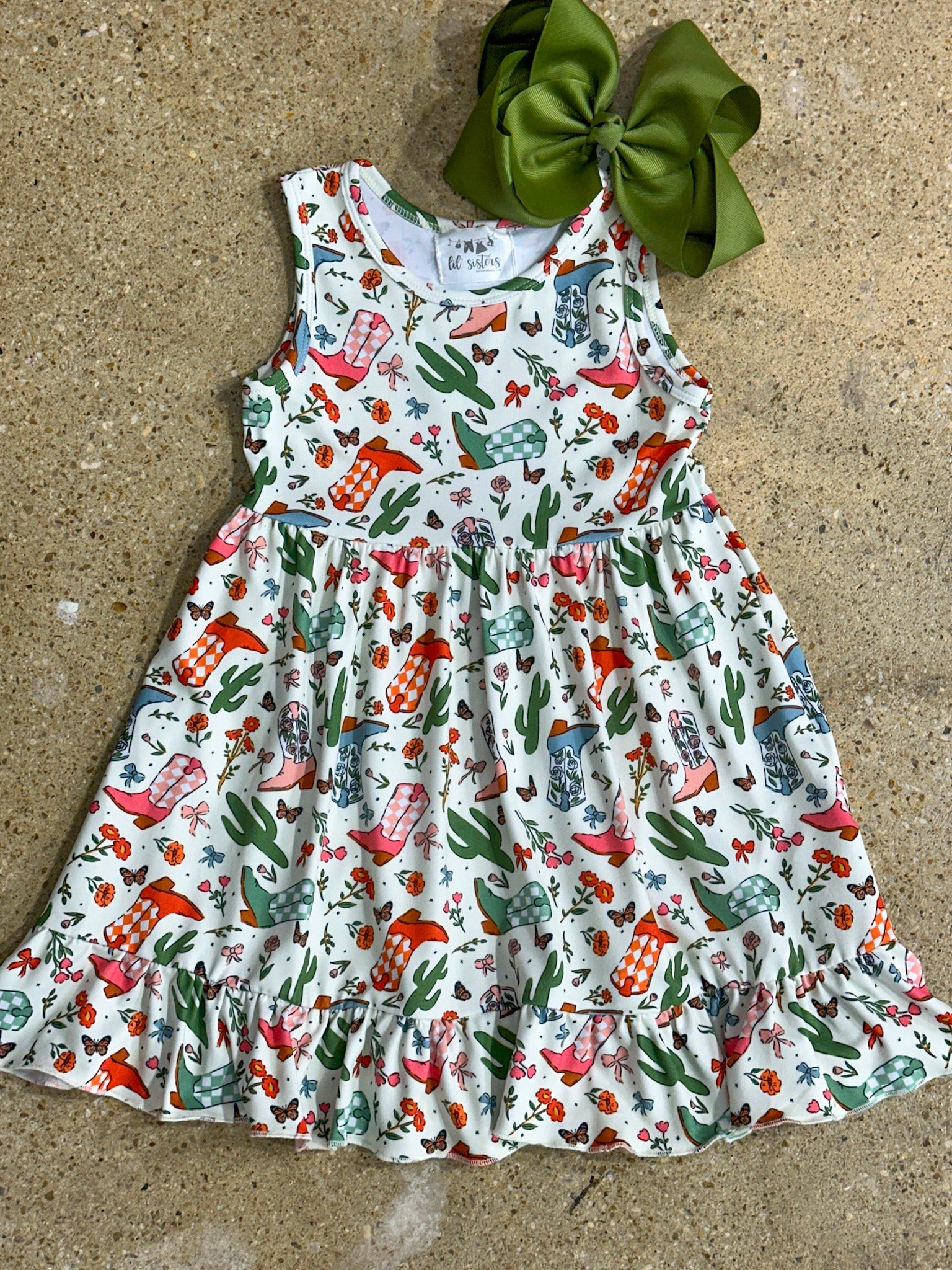 Boot Scootin' Ruffle Dress