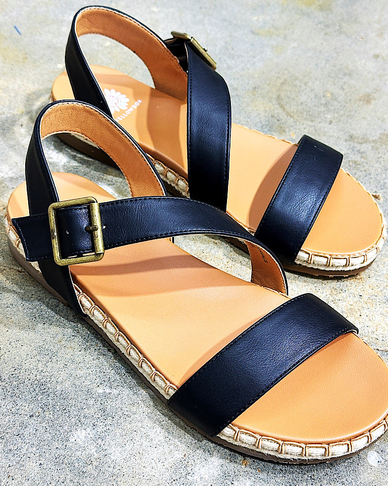 Anadel Black Sandals