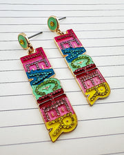 TEACHER Word Earrings