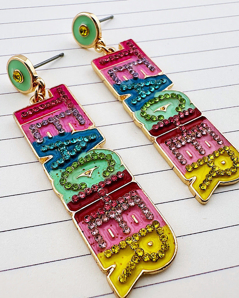 TEACHER Word Earrings