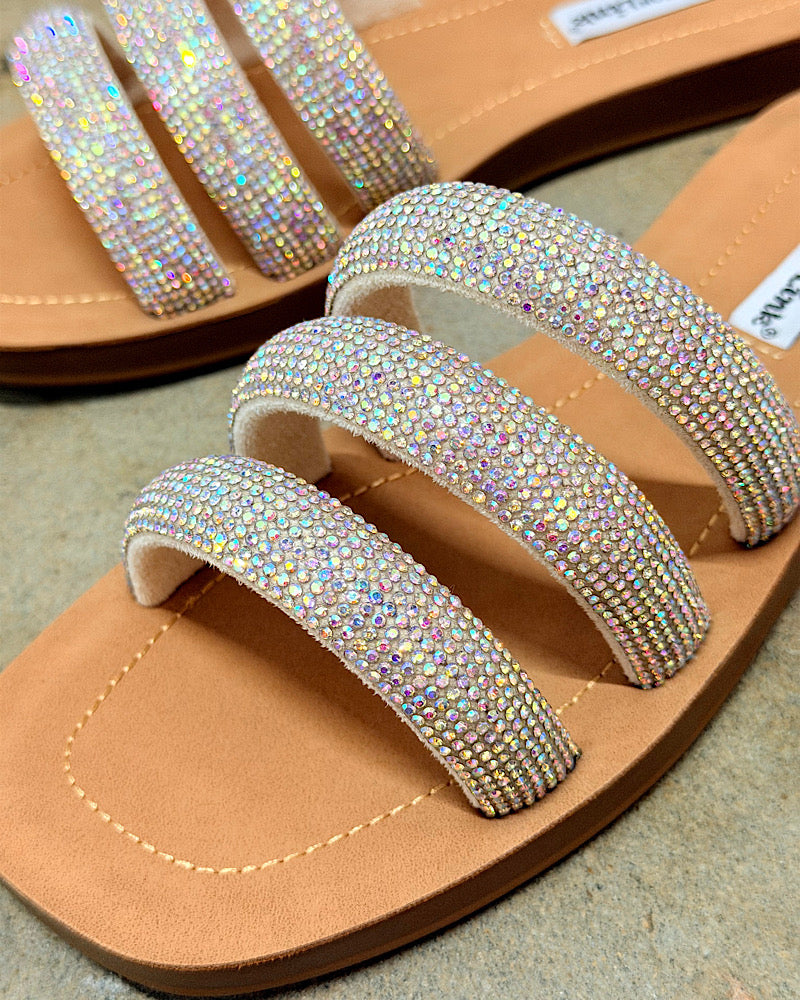 Shine On Iridescent Sandals