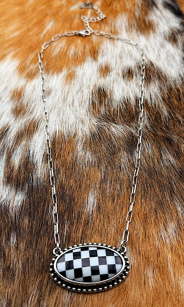 Rowan Check Necklace