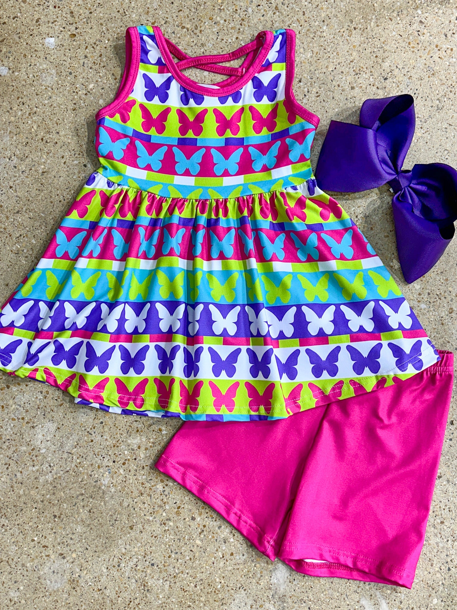 Butterfly Kisses Swing Tank Set