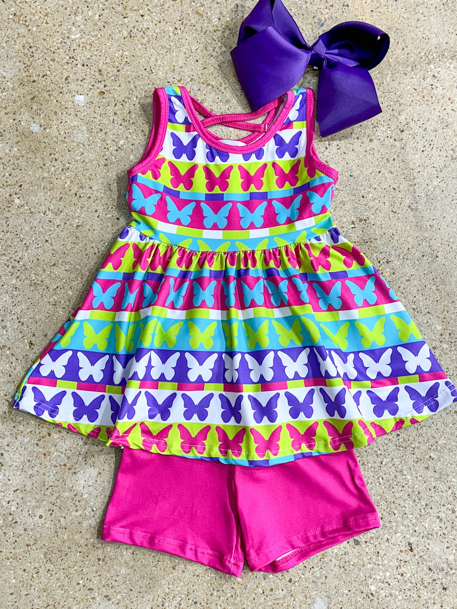 Butterfly Kisses Swing Tank Set