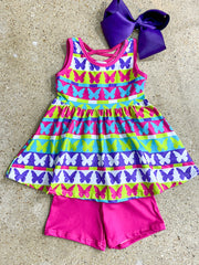 Butterfly Kisses Swing Tank Set