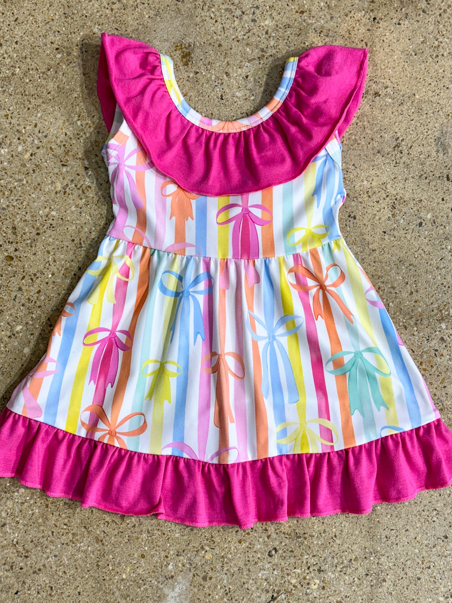 Sweet Ribbons Ruffle Dress