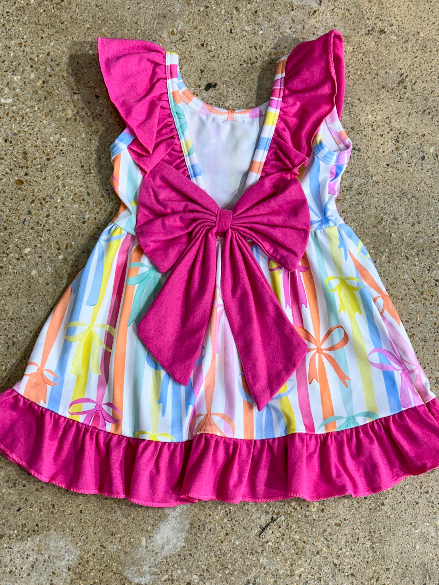 Sweet Ribbons Ruffle Dress