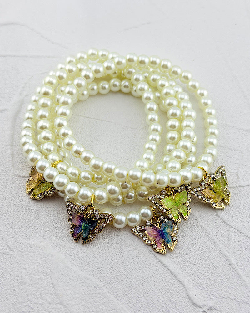 Butterfly Bliss 5pc Bracelet Stack