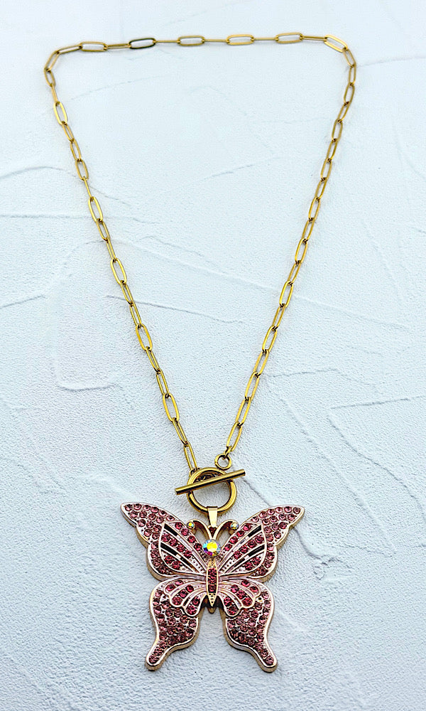 Starlit Butterfly Necklace