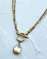 Aurora Topaz Crystal Necklace
