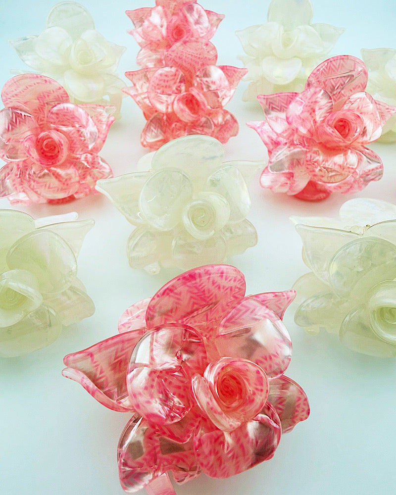 Frilly Flower Hair Clip