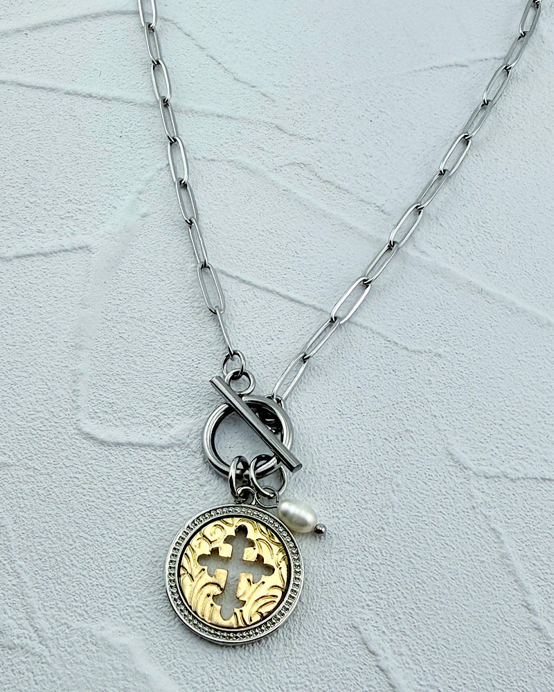 Timeless Touch Cross Necklace