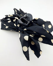 Polka Dot Vintage Bow Hair Clip