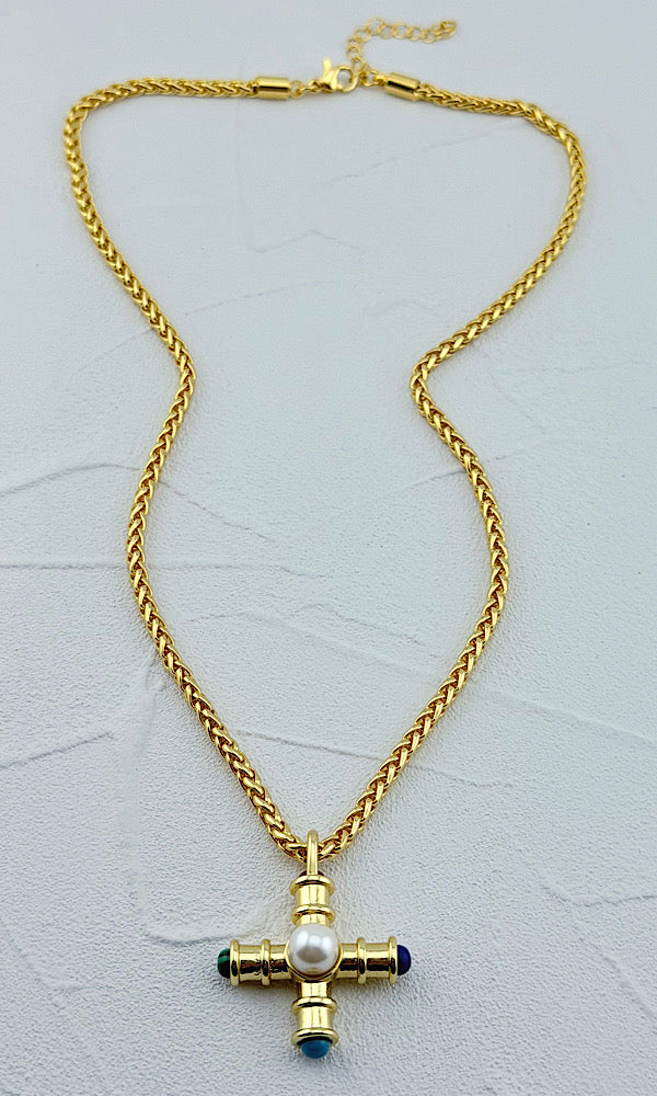 Modern Muse Cross Necklace