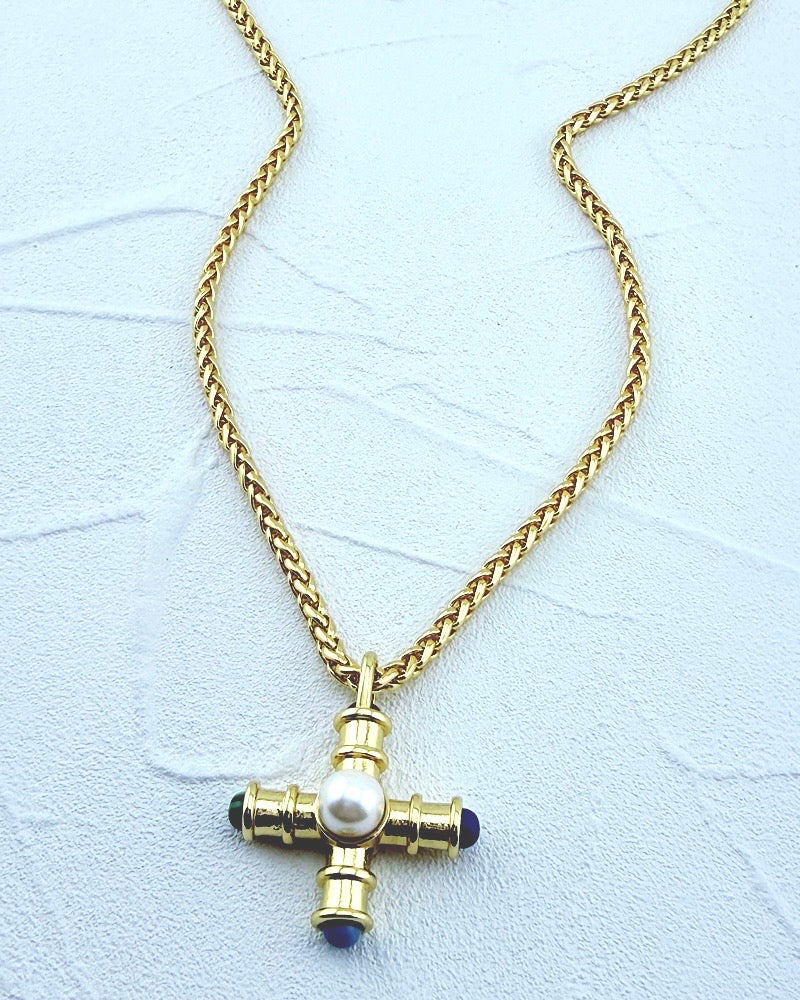 Modern Muse Cross Necklace