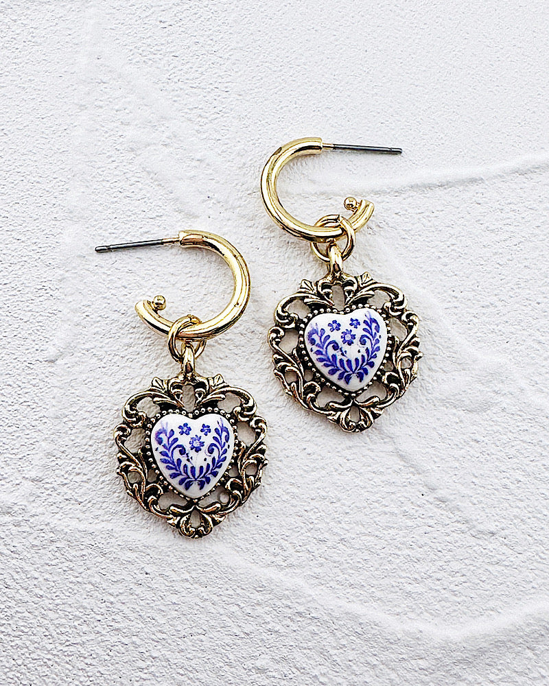 Vivienne Heart Earrings