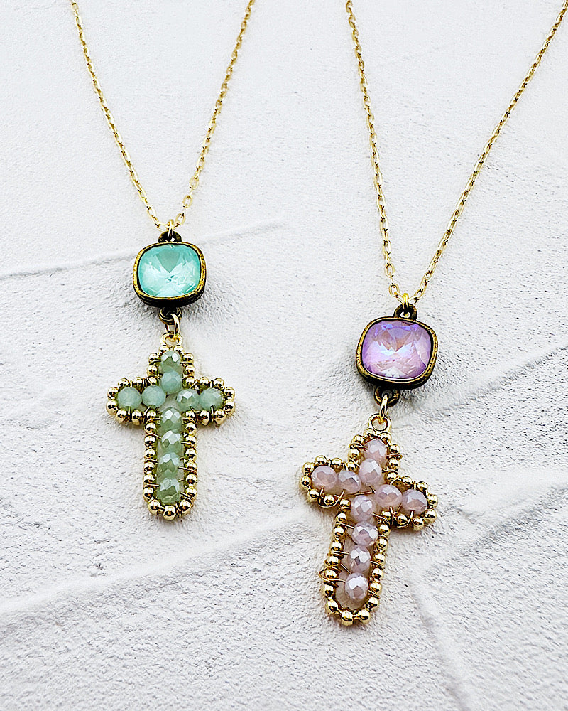 Calista Cross Necklace