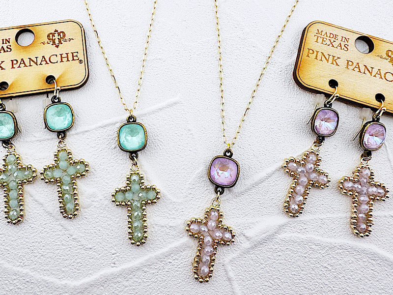 Calista Cross Necklace
