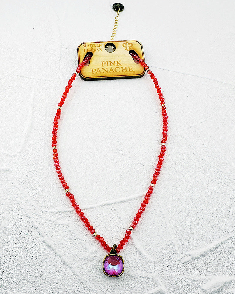Kamille Ruby Red Delight Choker
