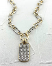 Heavy Metal Dog Tag Necklace