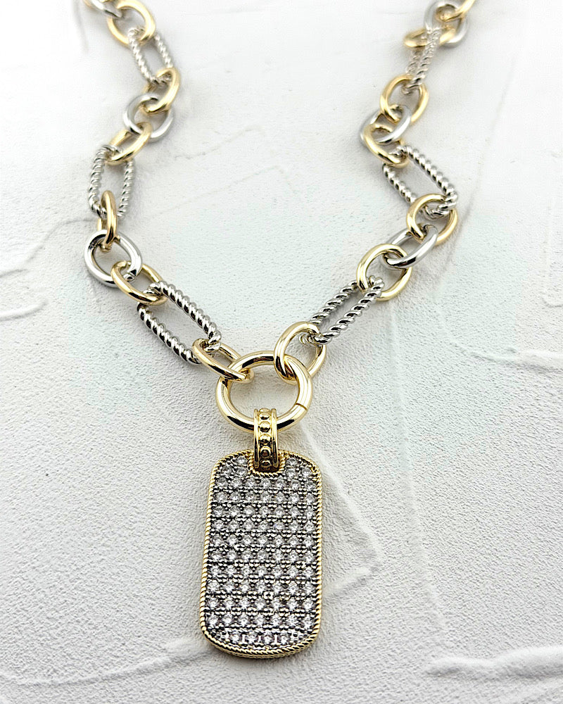 Heavy Metal Dog Tag Necklace