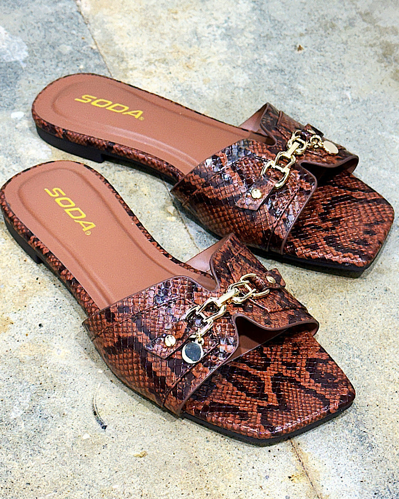 Forever Yours Snake Sandals