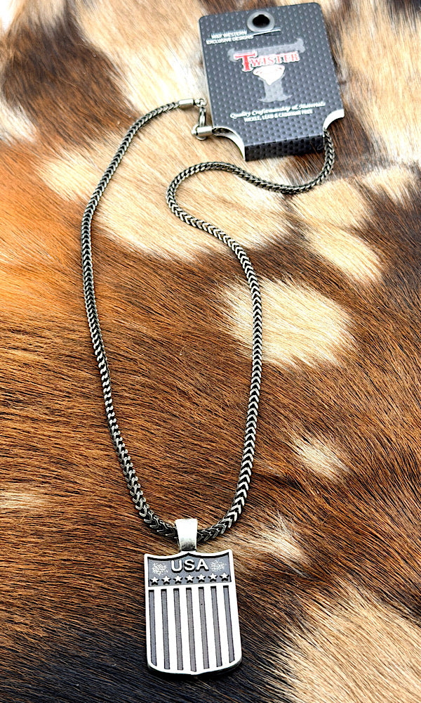 USA Flag Necklace
