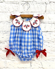 Patriotic Checkered Onesie