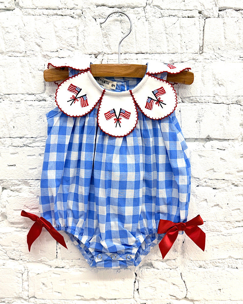 Patriotic Checkered Onesie