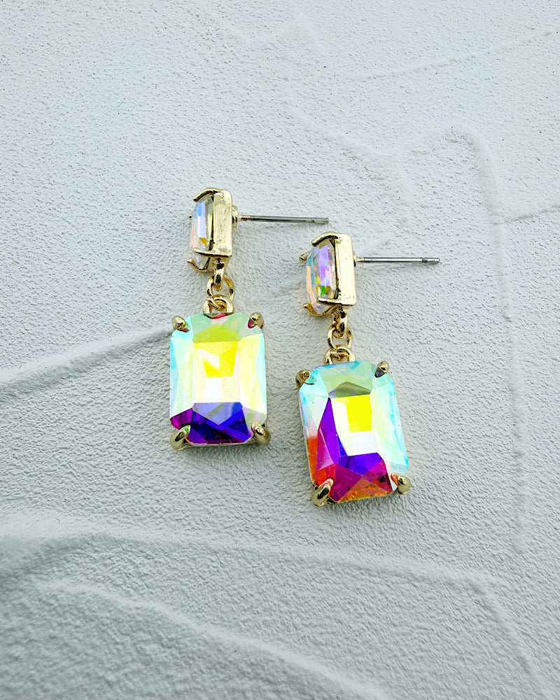 Mini Angela Iridescent Earrings