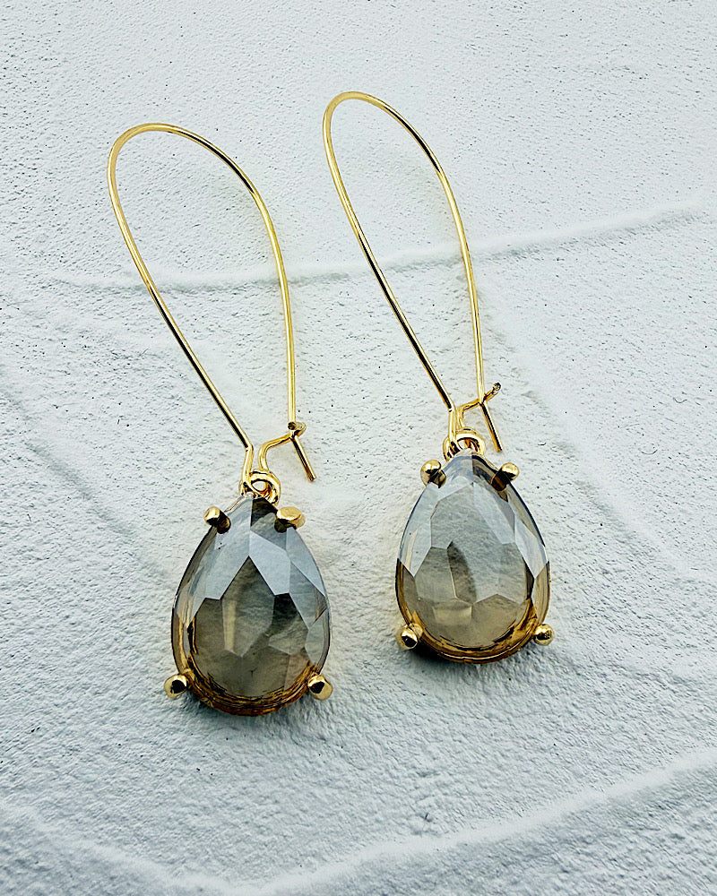 Isabel Black Diamond Teardrops