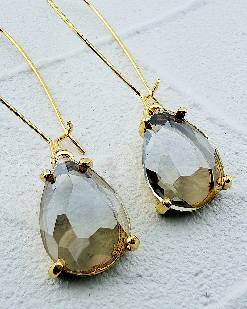 Isabel Black Diamond Teardrops