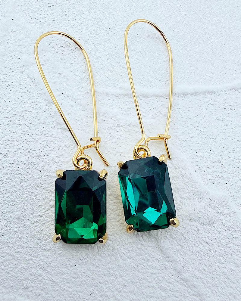 Brittany Emerald Midi Earrings