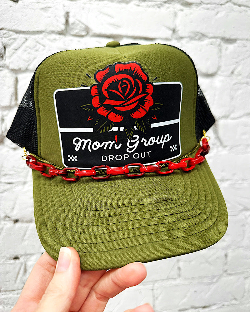 Mom Group Drop Out Chained Trucker Hat