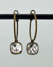 Kamille Gold/Clear Lil' Biggie Hoops