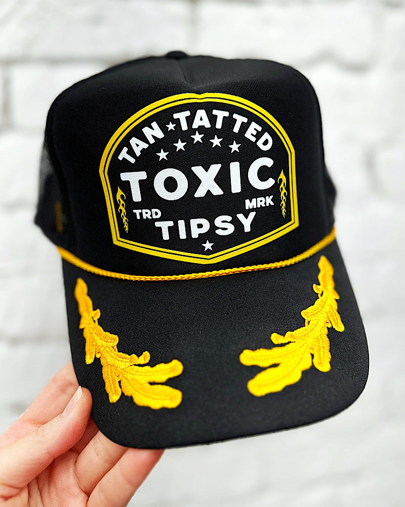 Tanned, Tatted, Toxic, Tipsy Trucker Hat