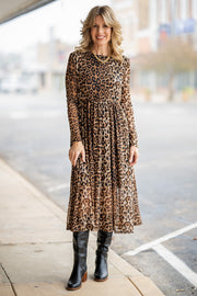 Livi Leopard Mesh Dress