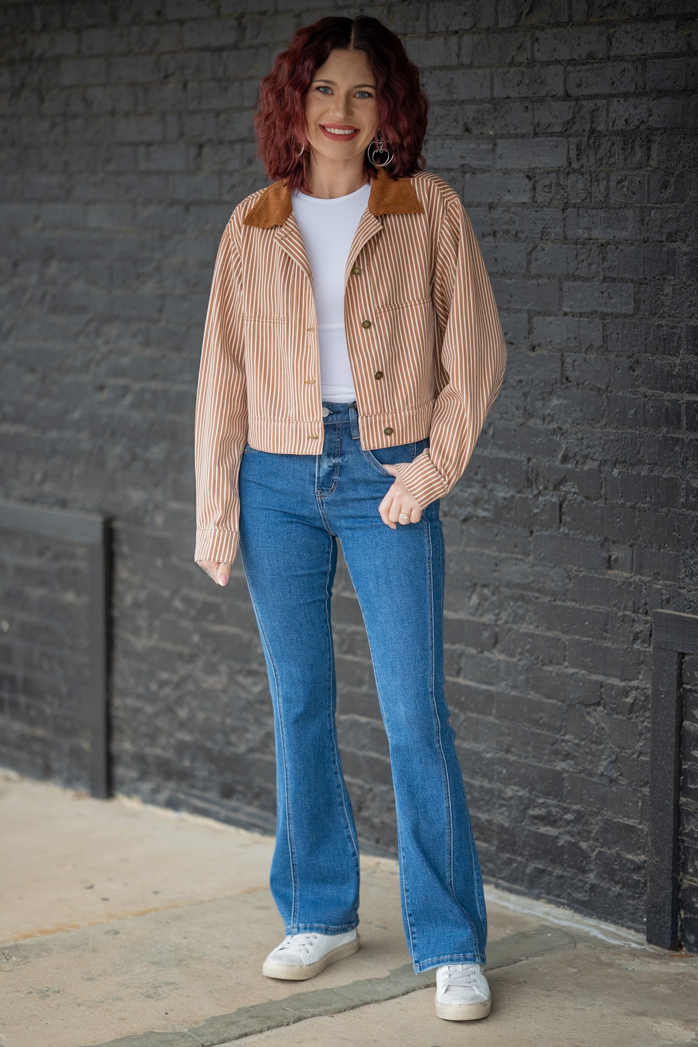 Kinsley Twill Stripe Jacket