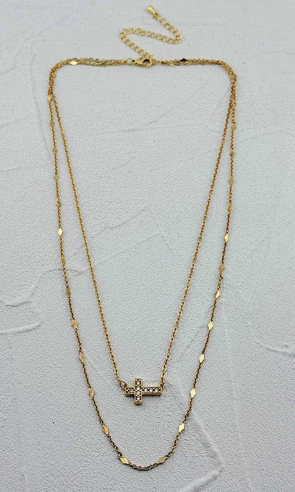 Delightful Dainty Cross Necklace