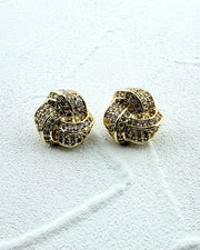 Golden Grace Knot Earrings
