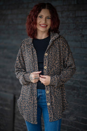 Urban Daze Brown Leopard Button-Down