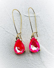 Bella Neon Pink Teardrops