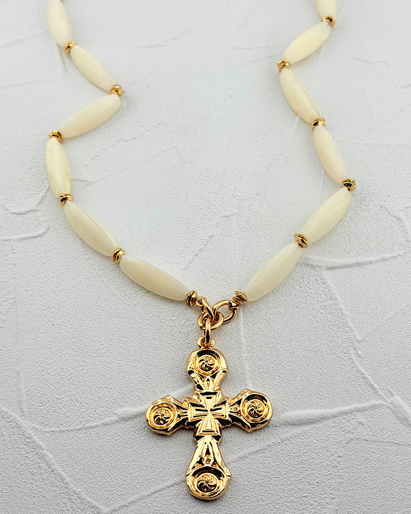 Charmed Cross Necklace