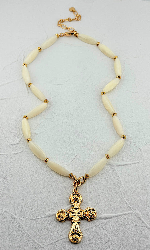 Charmed Cross Necklace