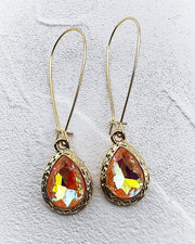 Priscilla Peach Iridescent Earrings