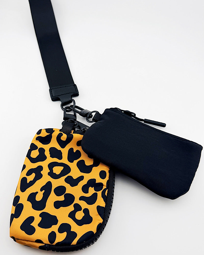 Leopard Dual Wristlet Keychain