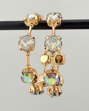 Crystal Couture Clear Hoops