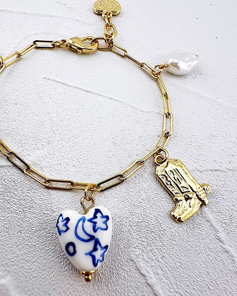 Blue Skies Charm Bracelet