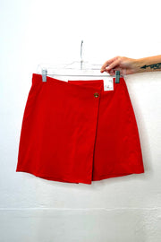Plot Twist Red Skort- Final Sale