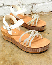 Crystal Crush Platform Sandals